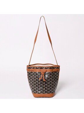 Goyard Petit Flo Bucket Bag Brown Calfskin